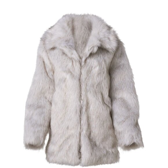 NWOT VENUS Women's Luxurious Faux Fur  Teddy Fluffy Oversized Jacket Super Warm - Picture 6 of 11